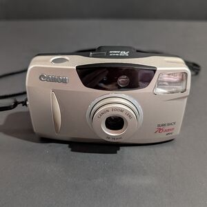 Canon Sure Shot 76 Zoom Date SAF Camera Powers On Flash Tested NOT Film Tested